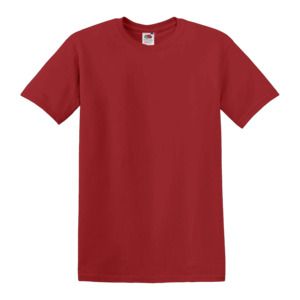 Fruit of the Loom SC230 - T-Shirt Herren Kurzarm Red