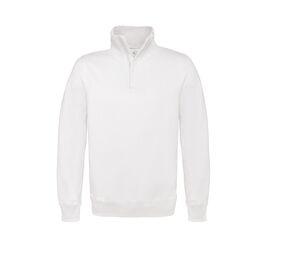 B&C BCID4 - Zip-Sweatshirt Weiß