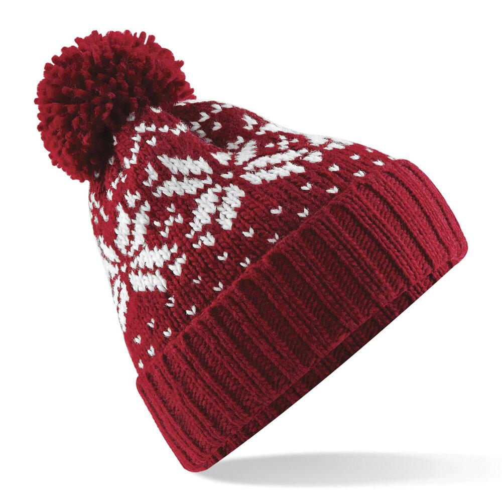 Beechfield BF456 - Fair Isle Snowstar Beanie Mütze