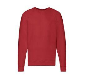 Fruit of the Loom SC360 - Herren Raglan Sweatshirt Red