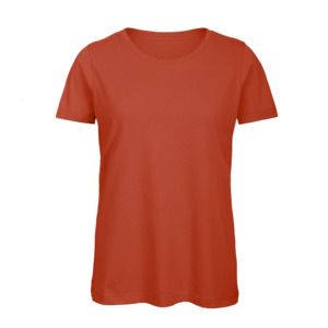 B&C BC02T - Damen T-Shirt aus 100% Baumwolle  Fire Red