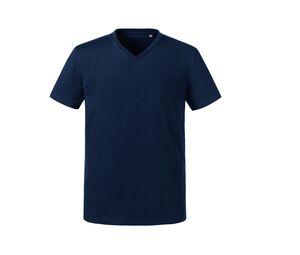 Russell RU103M - MEN'S PURE ORGANIC V-NECK French Navy