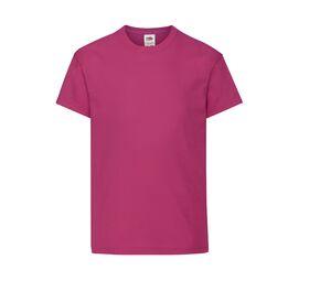 Fruit of the Loom SC1019 - Children's short-sleeves T-shirt Fuchsie