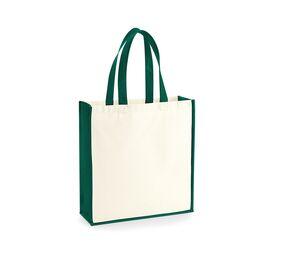 Westford mill WM600 - GALLERY CANVAS TOTE Natural / Bottle Green