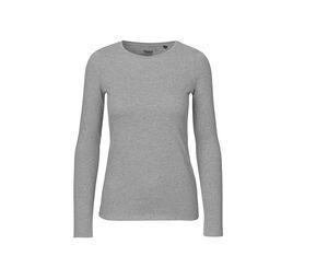 Neutral O81050 - T-shirt Frauen Langarm Sport Grey