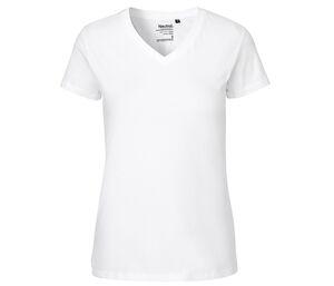 Neutral O81005 - Damen T-Shirt mit V-Ausschnitt Weiß