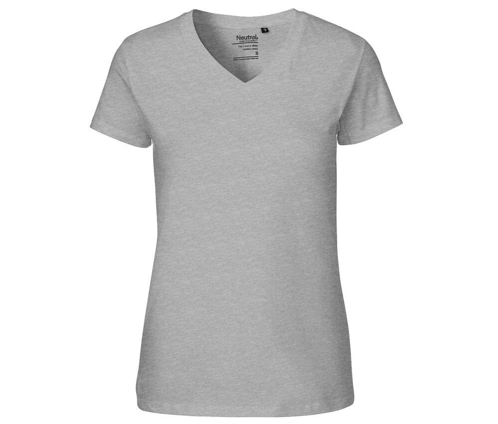 Neutral O81005 - Damen T-Shirt mit V-Ausschnitt