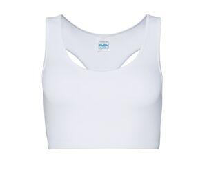 Just Cool JC017 - WOMEN'S COOL SPORTS CROP TOP Arctic White
