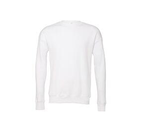 Bella + Canvas BE3945 - Unisex-Sweatshirt mit Rundhalsausschnitt Weiß