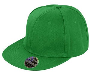 Result RC083 - Bronx Flat Peak Snapback Cap Emerald Green