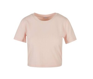 BUILD YOUR BRAND BY042 - T-shirt femme "cropped" Pink