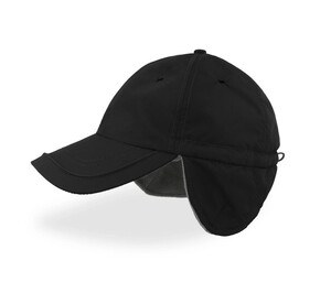 ATLANTIS HEADWEAR AT240 - Outdoor winter hat with ear flaps Schwarz